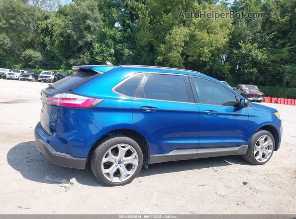 2FMPK3G92MBA13816 2021 FORD EDGE Blue უკანა სალონის ხედი