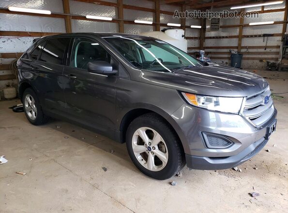 2FMPK3G93GBC00549 2016 FORD EDGE Gray Delantero derecho