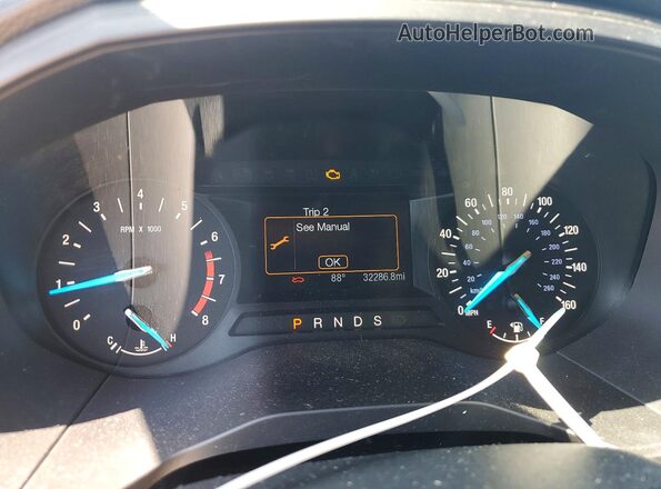 2FMPK3G93KBC47282 2019 FORD EDGE Charcoal Instrument cluster view