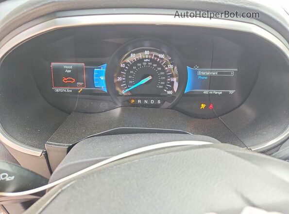 2FMPK3G94MBA16331 2021 FORD EDGE Beige Вид щитка приладів