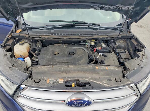 2FMPK3G95GBB48714 2016 FORD EDGE Blue Vista del compartimento del motor
