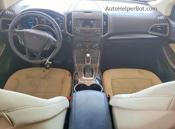 2FMPK3G95HBB89264 2017 FORD EDGE White Առջևի վահանակի տեսք