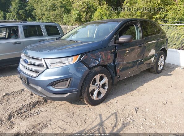 2FMPK3G95JBC05212 2018 FORD EDGE Blue Vista tres cuartos delantera izquierda