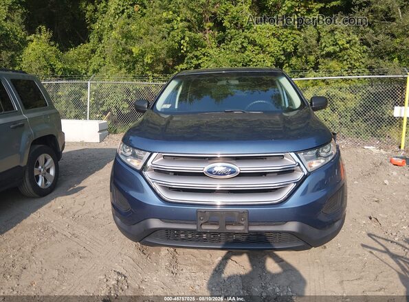 2FMPK3G95JBC05212 2018 FORD EDGE Blue Vista del cuadro de instrumentos