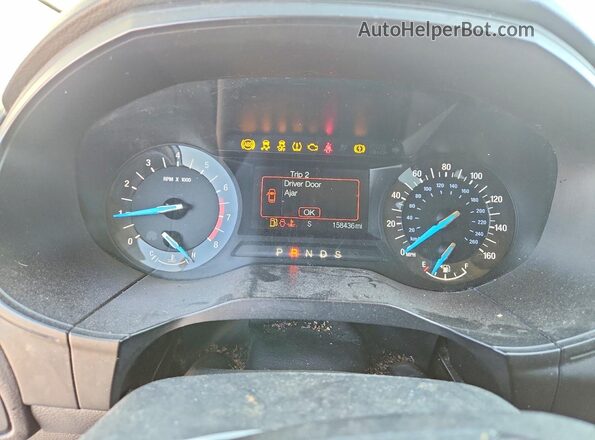 2FMPK3G95JBC40283 2018 FORD EDGE Silver Vista del cuadro de instrumentos