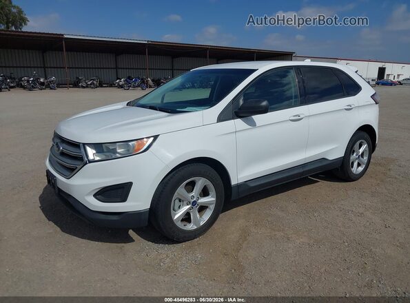 2FMPK3G95JBC45208 2018 FORD EDGE White Առջևի ձախ երեք քառորդ տեսարան