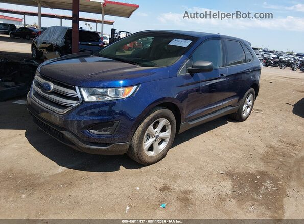 2FMPK3G96GBC52919 2016 FORD EDGE Blue Передня ліва чверть