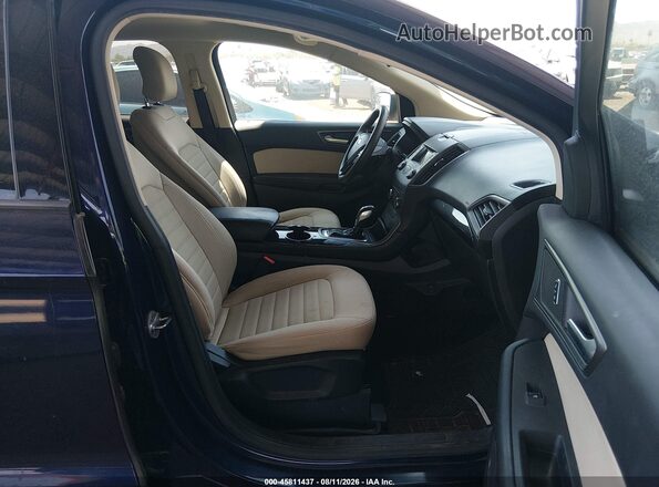 2FMPK3G96GBC52919 2016 FORD EDGE Blue Вид салону спереду