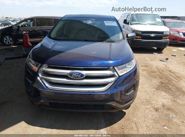 2FMPK3G96GBC52919 2016 FORD EDGE Blue Вид спереду