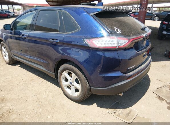 2FMPK3G96GBC52919 2016 FORD EDGE Blue Задня ліва чверть