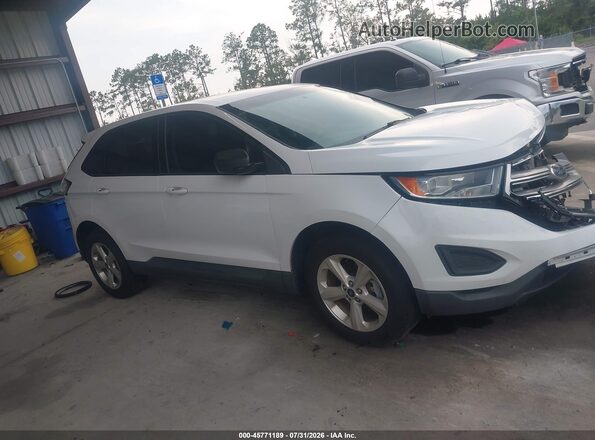 2FMPK3G96JBB77663 2018 FORD EDGE White უკანა სალონის ხედი