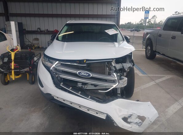 2FMPK3G96JBB77663 2018 FORD EDGE White ხელსაწყოთა პანელის ხედი
