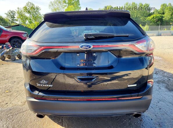 2FMPK3G97JBB32845 2018 FORD EDGE Black Rear view