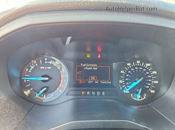 2FMPK3G97JBB32845 2018 FORD EDGE Black Instrument cluster view
