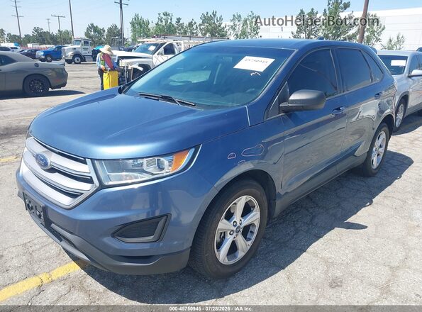 2FMPK3G98JBB45488 2018 FORD EDGE Blue Vista tres cuartos delantera izquierda