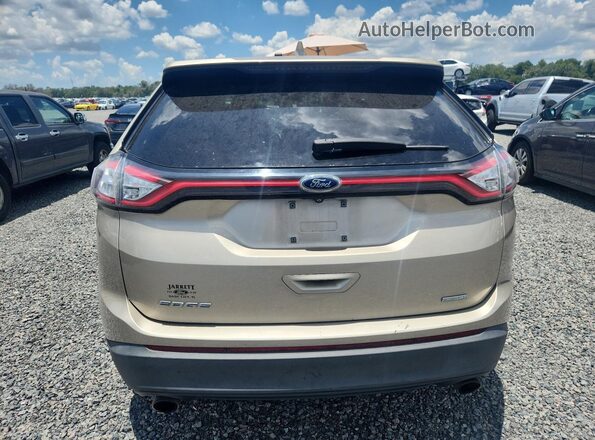 2FMPK3G98JBB93542 2018 FORD EDGE Gold Rear view