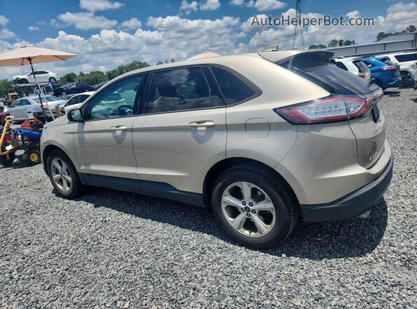 2FMPK3G98JBB93542 2018 FORD EDGE Gold Rear left
