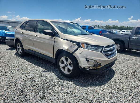 2FMPK3G98JBB93542 2018 FORD EDGE Gold Front right