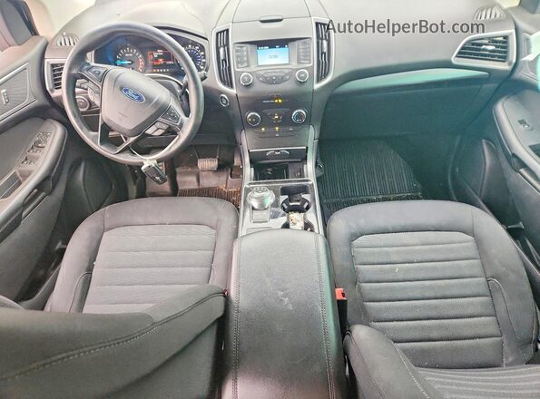 2FMPK3G98KBB31530 2019 FORD EDGE Blue Vista del salpicadero