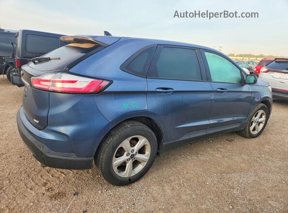 2FMPK3G98KBB31530 2019 FORD EDGE Blue Trasero derecho