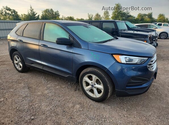2FMPK3G98KBB31530 2019 FORD EDGE Blue Delantero derecho