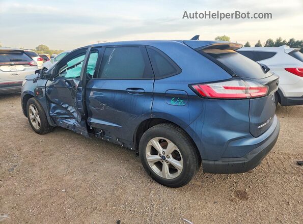 2FMPK3G98KBB31530 2019 FORD EDGE Blue Trasero izquierdo