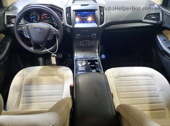 2FMPK3G98LBB07004 2020 FORD EDGE White Widok deski rozdzielczej