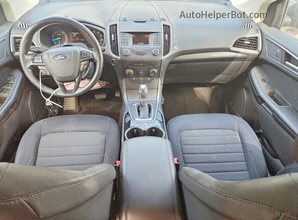 2FMPK3G99GBC49173 2016 FORD EDGE White Widok deski rozdzielczej
