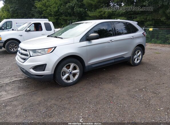 2FMPK3G9XGBC00046 2016 FORD EDGE Silver წინა მარცხენა ხედი სამი მეოთხედიდან