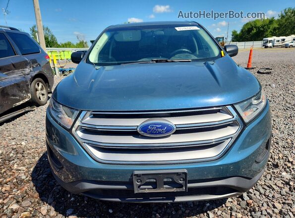 2FMPK3G9XGBC13797 2016 FORD EDGE Teal Widok z przodu