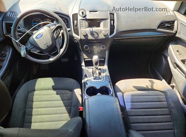 2FMPK3G9XGBC13797 2016 FORD EDGE Teal Widok deski rozdzielczej