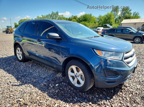 2FMPK3G9XGBC13797 2016 FORD EDGE Teal Przód prawy
