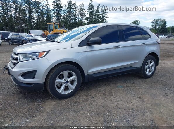 2FMPK3G9XJBB45475 2018 FORD EDGE Silver წინა მარცხენა ხედი სამი მეოთხედიდან