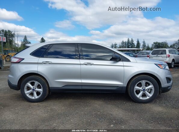 2FMPK3G9XJBB45475 2018 FORD EDGE Silver უკანა სალონის ხედი