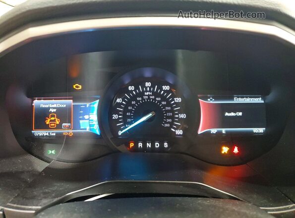 2FMPK3J82JBC25448 2018 FORD EDGE White Vista del cuadro de instrumentos