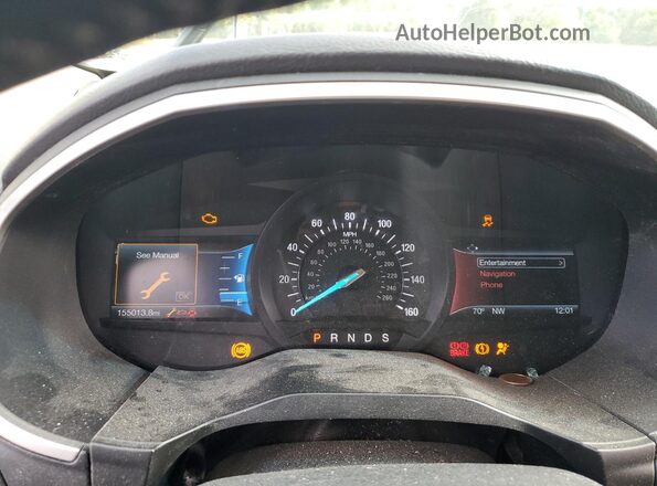 2FMPK3J83GBB47562 2016 FORD EDGE Серебряный Вид щитка приборов
