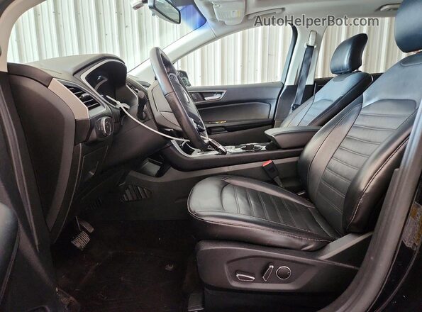 2FMPK3J83GBC35284 2016 FORD EDGE Black Widok wnętrza z przodu