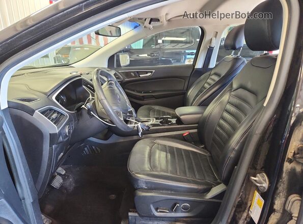 2FMPK3J83GBC36354 2016 FORD EDGE Black წინა სალონის ხედი