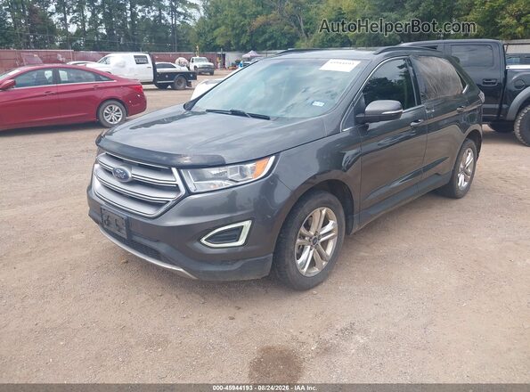 2FMPK3J83HBB36725 2017 FORD EDGE Gray Vista tres cuartos delantera izquierda
