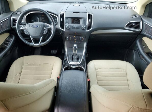 2FMPK3J84GBB73734 2016 FORD EDGE White Dashboard view