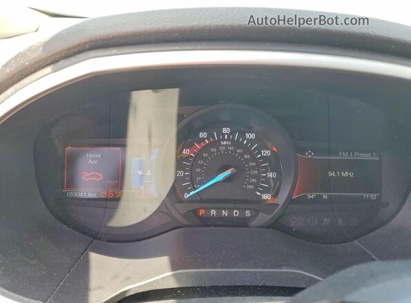 2FMPK3J84HBC24926 2017 FORD EDGE White Вид щитка приладів