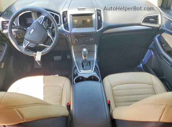 2FMPK3J84HBC24926 2017 FORD EDGE White Вид панелі приладів