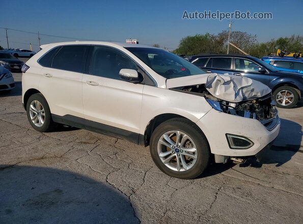 2FMPK3J85JBB28793 2018 FORD EDGE White Delantero derecho