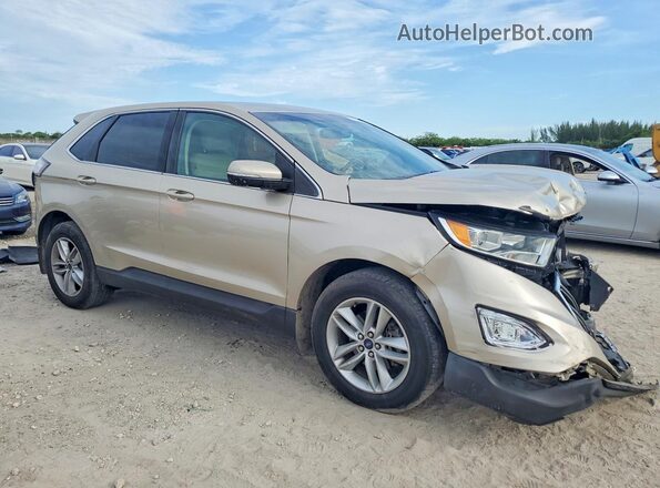 2FMPK3J86HBC52078 2017 FORD EDGE Beige Передня права чверть