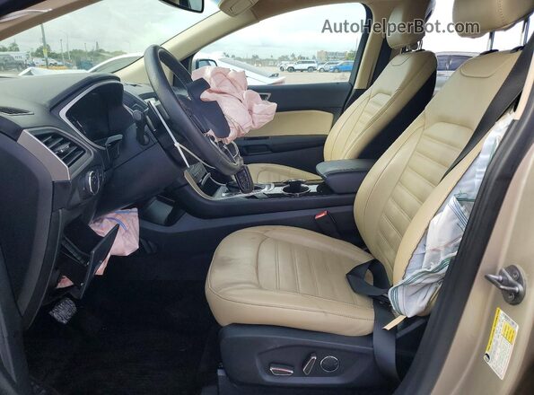 2FMPK3J86HBC52078 2017 FORD EDGE Beige Вид салону спереду