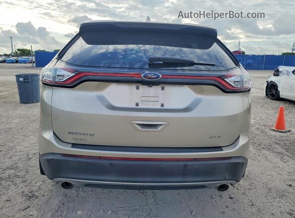 2FMPK3J86HBC52078 2017 FORD EDGE Beige Вид ззаду
