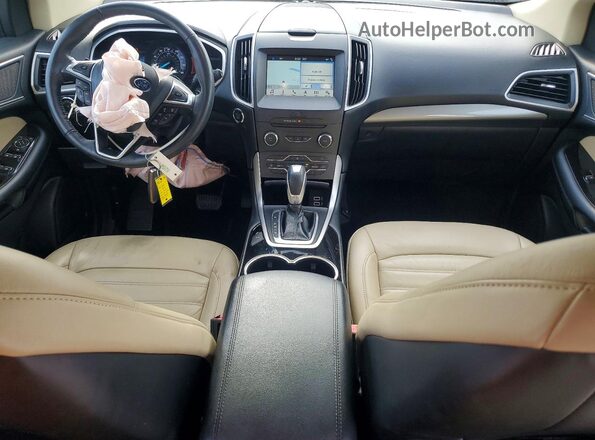 2FMPK3J86HBC52078 2017 FORD EDGE Beige Вид панелі приладів