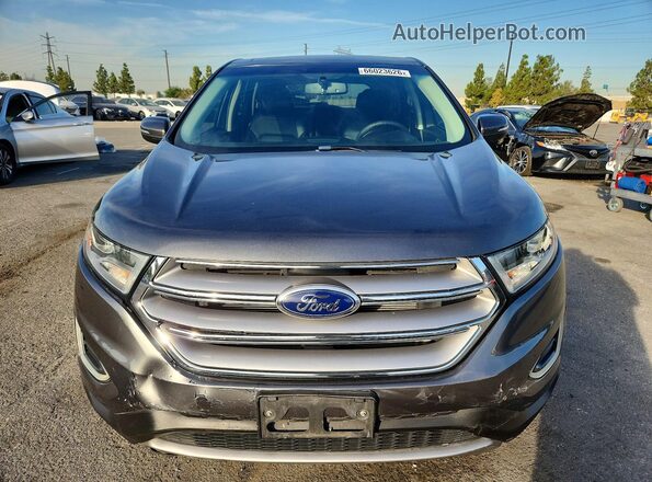 2FMPK3J86JBB79624 2018 FORD EDGE Gray Դիմացի տեսք