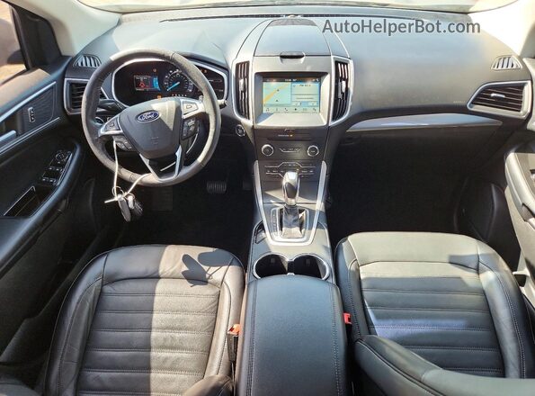 2FMPK3J86JBB79624 2018 FORD EDGE Gray Առջևի վահանակի տեսք