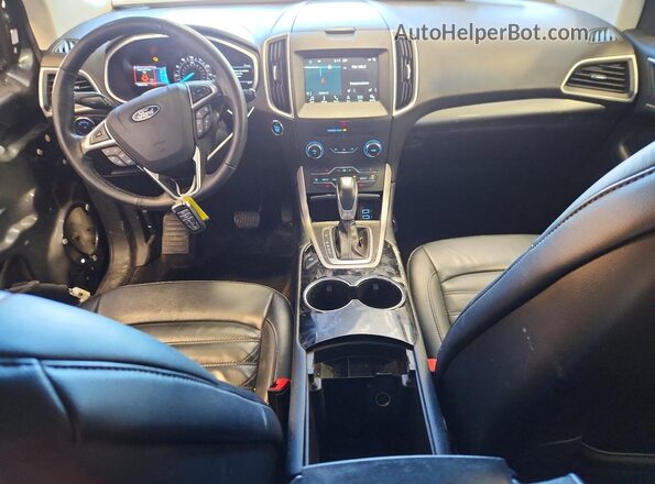 2FMPK3J86JBC33309 2018 FORD EDGE Серый Вид панели приборов